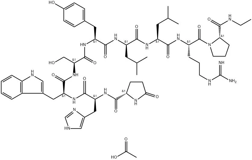 leuprorelin acetate structural formula leuprorelin acetate structural formula